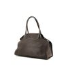 Tod's D-Bag handbag in brown grained leather - 00pp thumbnail