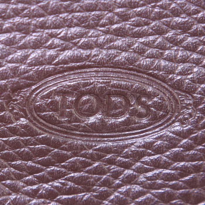 Sac à main Tod's D-Bag en cuir grainé marron - Detail D3