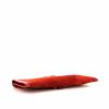 Pochette Hermes Jige en veau doblis rouge et cuir rouge - Detail D5 thumbnail