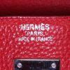 Borsa Hermes Birkin 40 cm in pelle taurillon clemence rossa - Detail D3 thumbnail