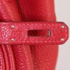 Hermes Birkin 40 cm handbag in red leather taurillon clémence - Detail D4 thumbnail