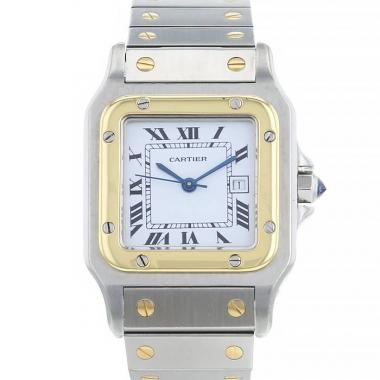 Cartier Santos watch in gold and stainless steel Ref:  2961 Circa  1990