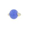 Pomellato Luna large model ring in noble gold and chalcedony - 00pp thumbnail