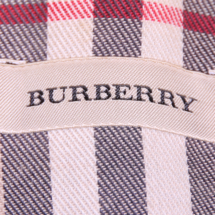 Sac à main Burberry en toile matelassée noire et cuir noir - Detail D3