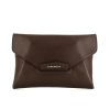 Givenchy Antigona pouch in brown grained leather - 360 thumbnail