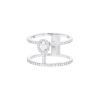 Messika Glam'Azone ring in white gold and diamonds - 00pp thumbnail