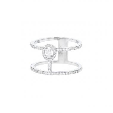 Anello Messika Glam'Azone in oro bianco e diamanti