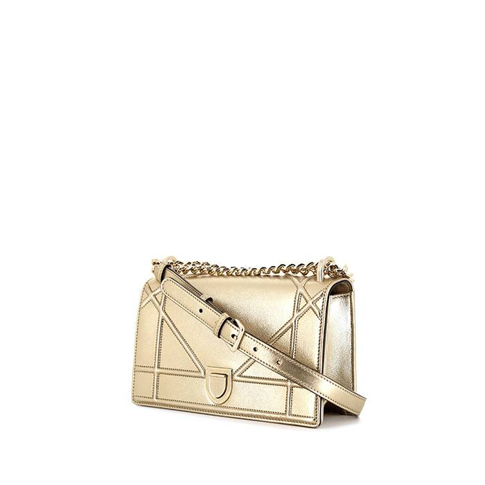 Diorama leather crossbody bag Dior Gold in Leather - 36834051