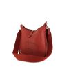 Hermes Evelyne small model shoulder bag in red Garance togo leather - 00pp thumbnail