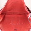 Bolso bandolera Hermes Evelyne modelo pequeño en cuero togo rojo Garance - Detail D2 thumbnail