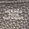 Hermes Evelyne large model shoulder bag in black leather taurillon clémence - Detail D3 thumbnail