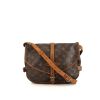 Louis Vuitton Saumur shoulder bag in brown monogram canvas and natural leather - 360 thumbnail