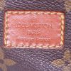 Borsa a tracolla Louis Vuitton Saumur in tela monogram cerata marrone e pelle naturale - Detail D3 thumbnail