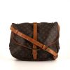 Louis Vuitton  Saumur large model  shoulder bag  in brown monogram canvas  and natural leather - 360 thumbnail