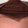 Louis Vuitton  Saumur large model  shoulder bag  in brown monogram canvas  and natural leather - Detail D2 thumbnail