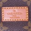 Borsa a tracolla Louis Vuitton Saumur modello grande in tela monogram cerata marrone e pelle naturale - Detail D3 thumbnail