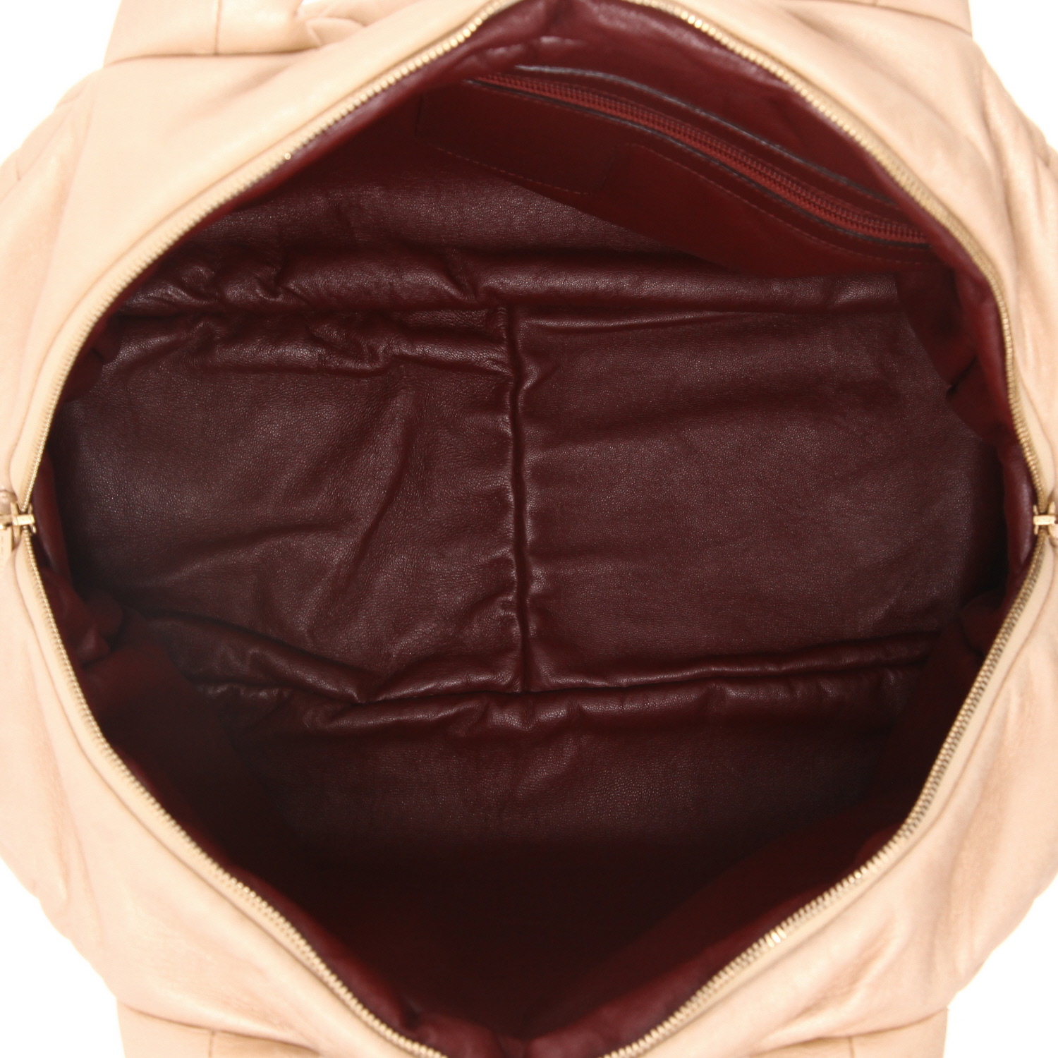 Bolso de mano Chanel Coco Cocoon en cuero acolchado dorado - Detail D3