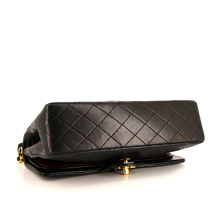 Bolso de mano Chanel  Timeless Classic en cuero acolchado negro - Detail D5