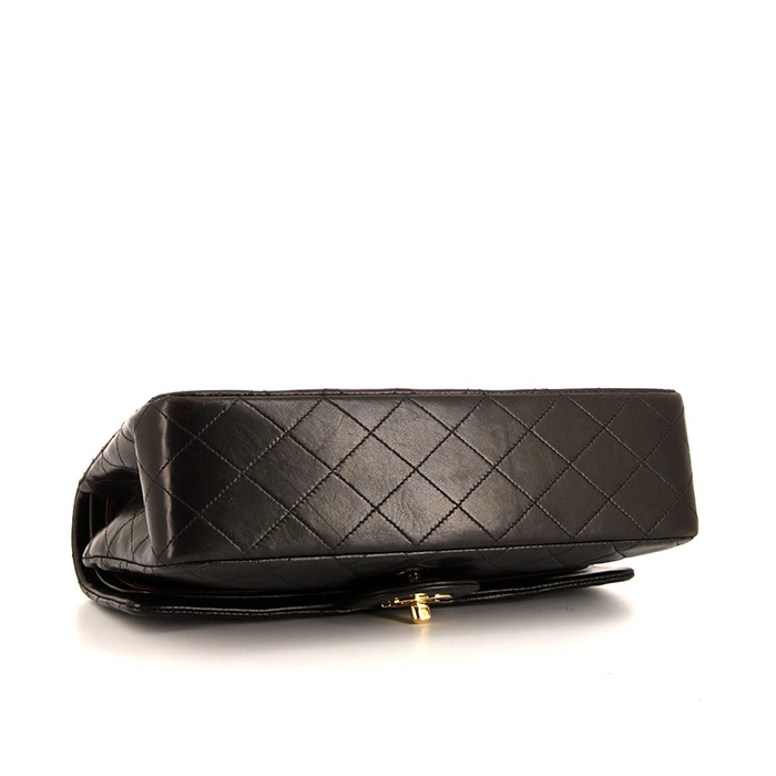 Chanel  Timeless Classic handbag  in black quilted leather - Detail D5
