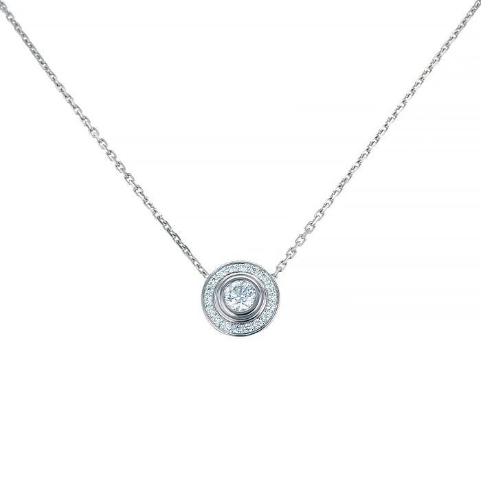 00pp cartier cartier d amour necklace in white gold and diamonds