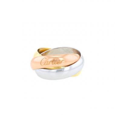 Bague Cartier Trinity grand modèle en 3 ors, taille 51