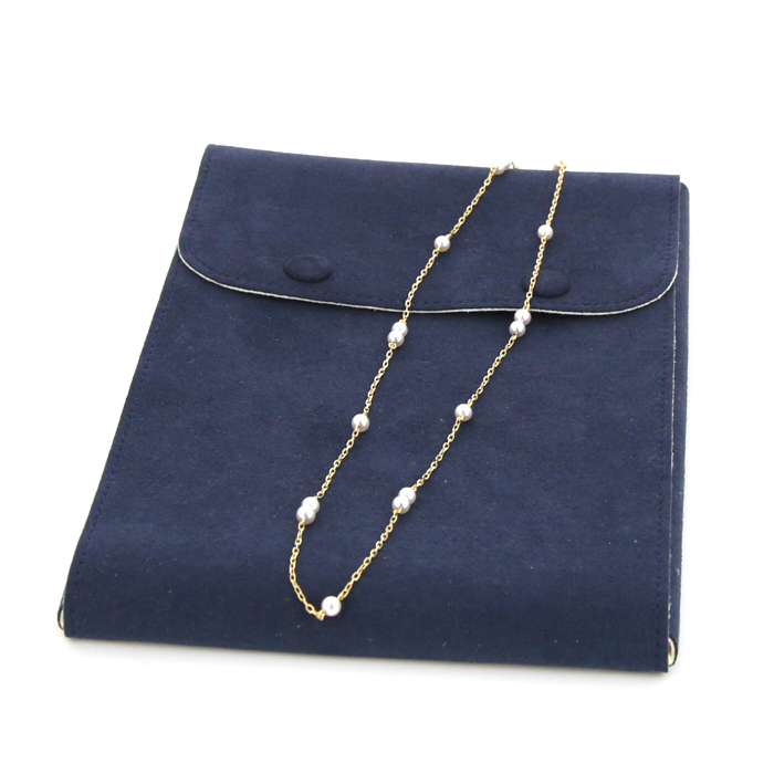 Collier Mikimoto en or jaune et perles - Detail D2