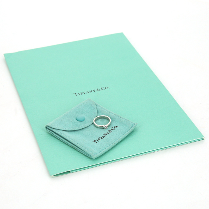Sortija solitaria Tiffany 
Co Etoile en platino y diamante (0,21 carat) - Detail D2