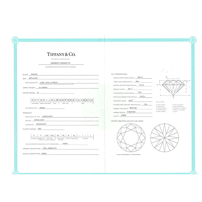 Bague solitaire Tiffany 
Co Etoile en platine et diamant (0,21 carat) - Detail D3