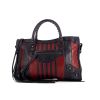 Balenciaga Classic City handbag in blue and red bicolor leather - 360 thumbnail