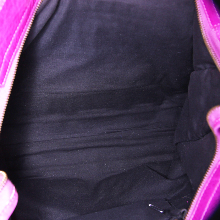 Sac à main Balenciaga Classic City en cuir rose - Detail D3