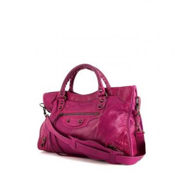 Borsa Balenciaga Classic City in pelle rosa