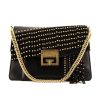 Givenchy GV3 handbag in black suede and black leather - 360 thumbnail