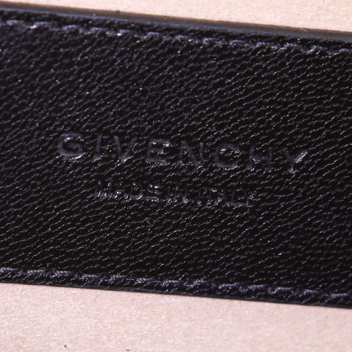 Givenchy GV3 handbag in black suede and black leather - Detail D4