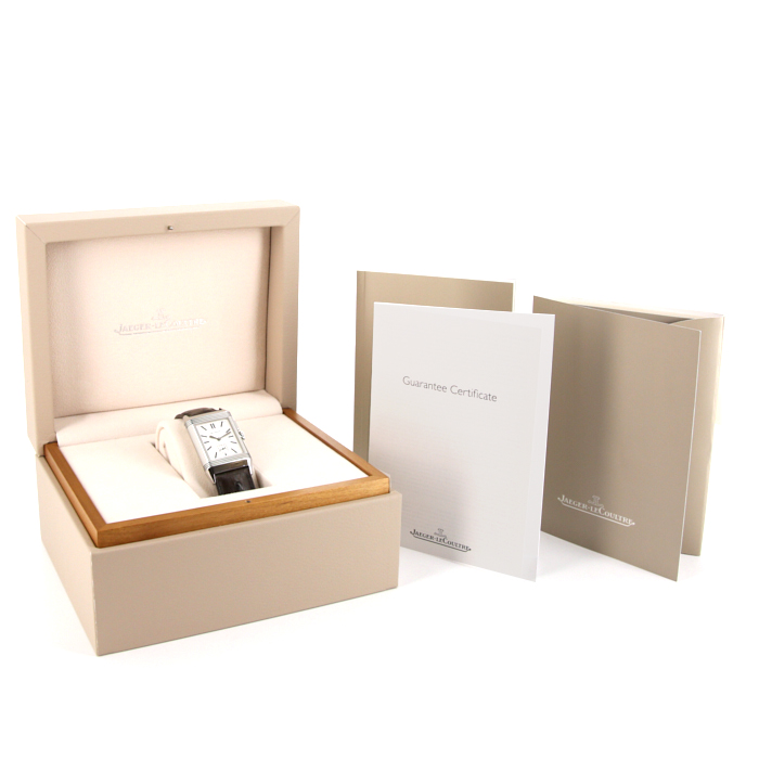 Montre Jaeger Lecoultre Reverso Duoface en acier Ref :  278.8.54 Vers  2015 - Detail D3