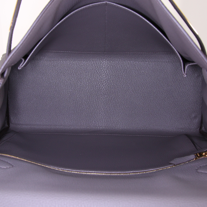 Borsa Hermes Kelly 32 cm in pelle togo grigia stagna - Detail D3