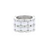 Flexible Chanel Ultra large model ring in white gold,  ceramic and diamonds,size 52 - 00pp thumbnail