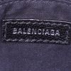 Balenciaga Metallic City Edge shoulder bag in black grained leather - Detail D4 thumbnail