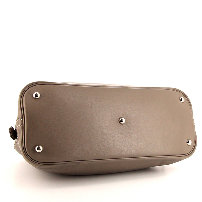 Borsa Hermes Bolide 35 cm in pelle Swift etoupe - Detail D4