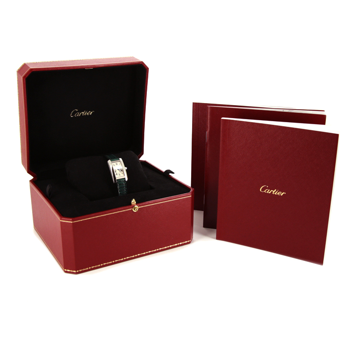 Montre Cartier Tank Américaine en acier Ref :  4056 Vers  2018