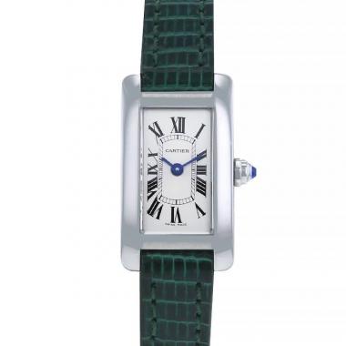 Cartier Tank Américaine watch in stainless steel Ref:  4056 Circa  2018