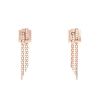 Boucheron Déchainé pendants earrings in pink gold and diamonds - 00pp thumbnail