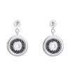Bulgari Astrale pendants earrings in white gold and ceramic - 00pp thumbnail