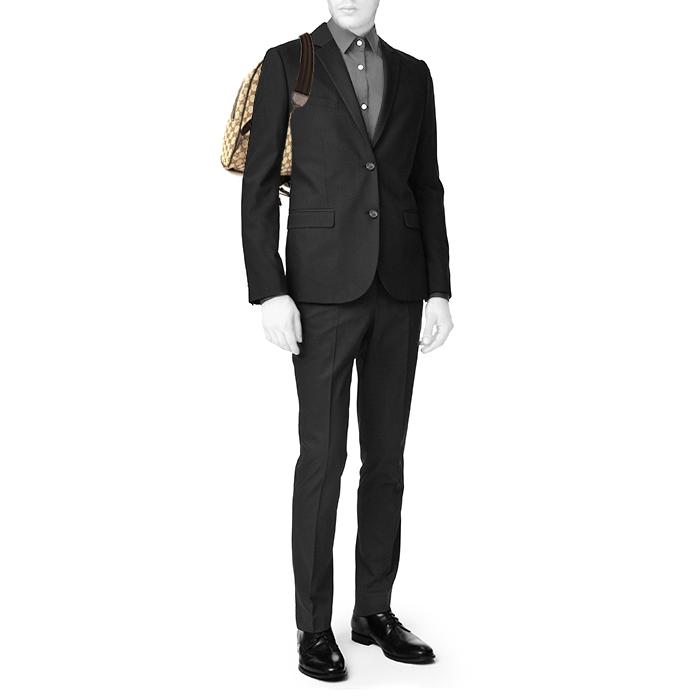 Zaino Gucci Vintage in tela monogram beige e marrone - Detail D1