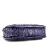Bolso de mano Dior Diorita en cuero trenzado azul - Detail D4 thumbnail