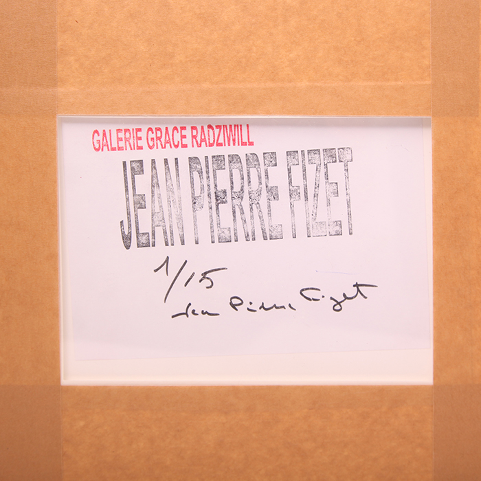 Jean-Pierre Fizet, "Jane Birkin", framed photograph, signed and numbered - Detail D2
