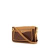 Gucci shoulder bag in brown monogram canvas and natural leather - 00pp thumbnail