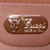Borsa a tracolla Gucci in tela monogram marrone e pelle naturale - Detail D3 thumbnail