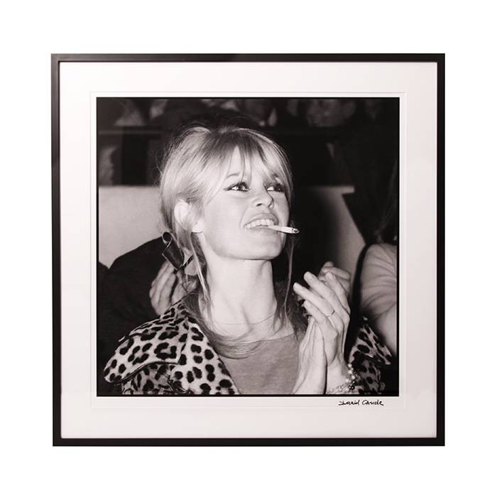 Daniel Cande, "Brigide Bardot", framed photograph, signed, of 1962 - 00pp