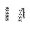 Rigid Hermès 1980's pair of cufflinks in silver - 00pp thumbnail