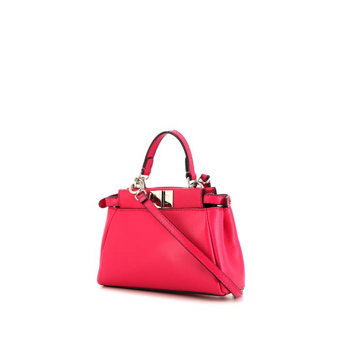 Fendi Peekaboo Micro Leather Pink Shoulder Bag (Kids) - Bellisa